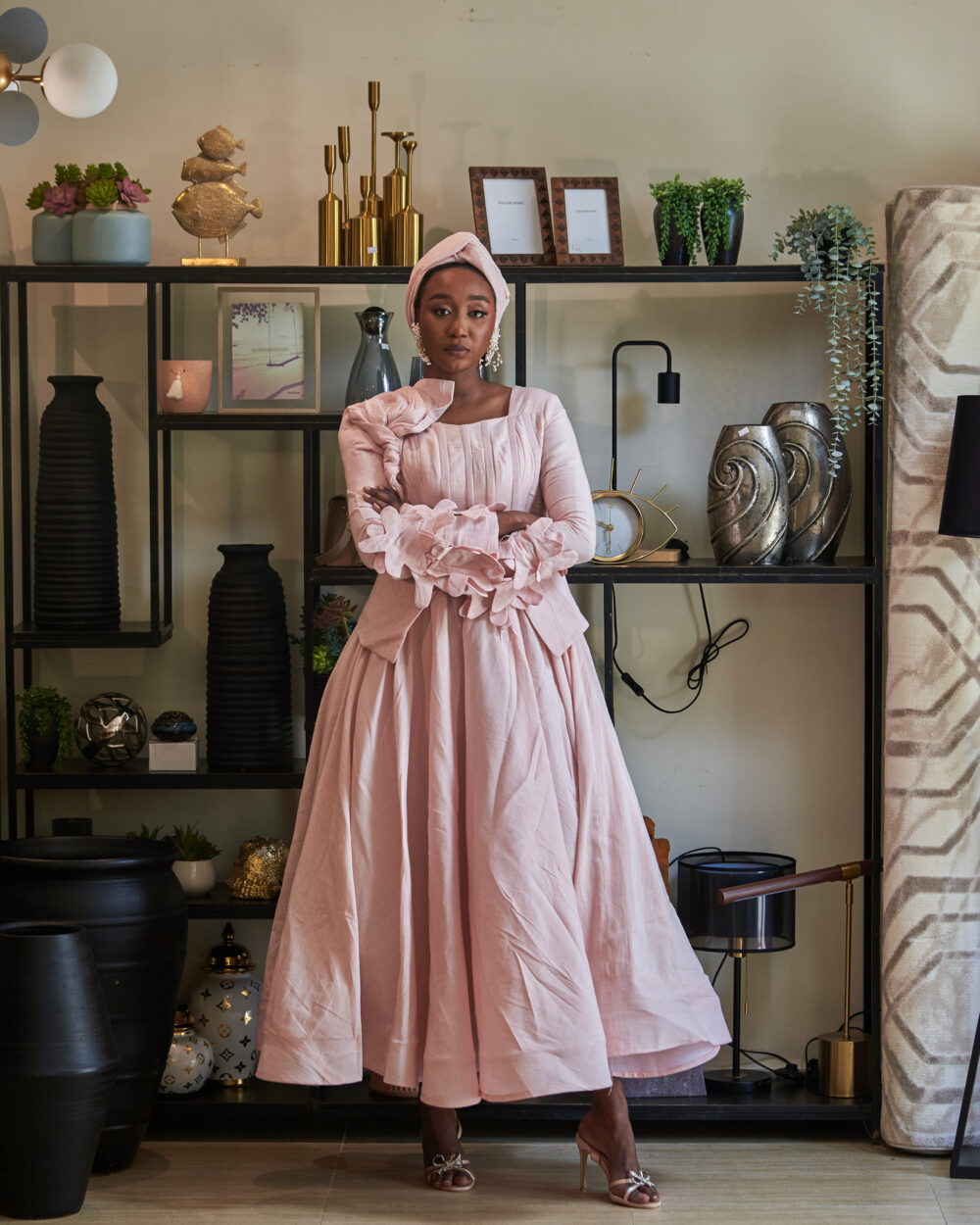 Pink linen Dress